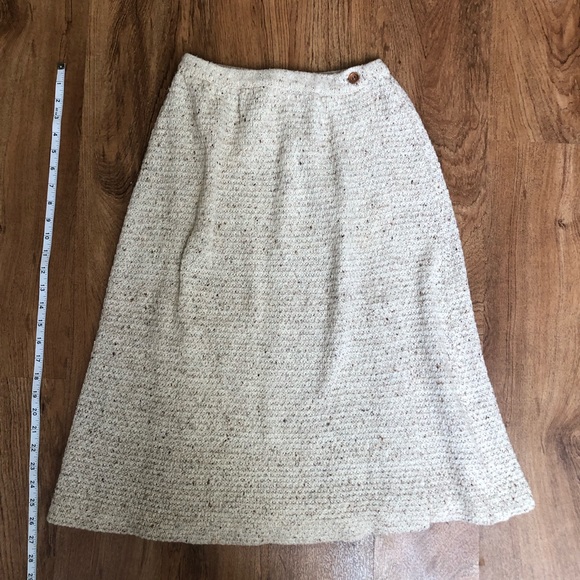 Vintage Marisa Christina Sweater Skirt with wooden buttons - Picture 2 of 8